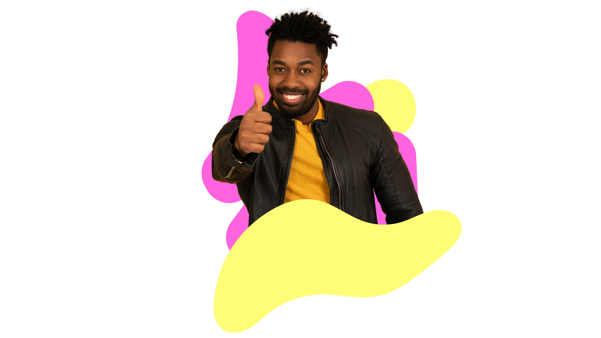 Visuel homme pouce en l'air