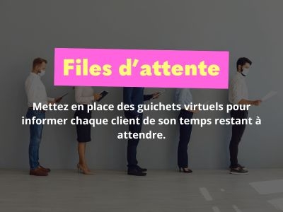 affichage dynamique dans les files d'attentes