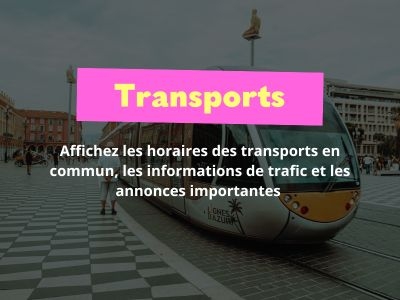 affichage dynamique dans les transports