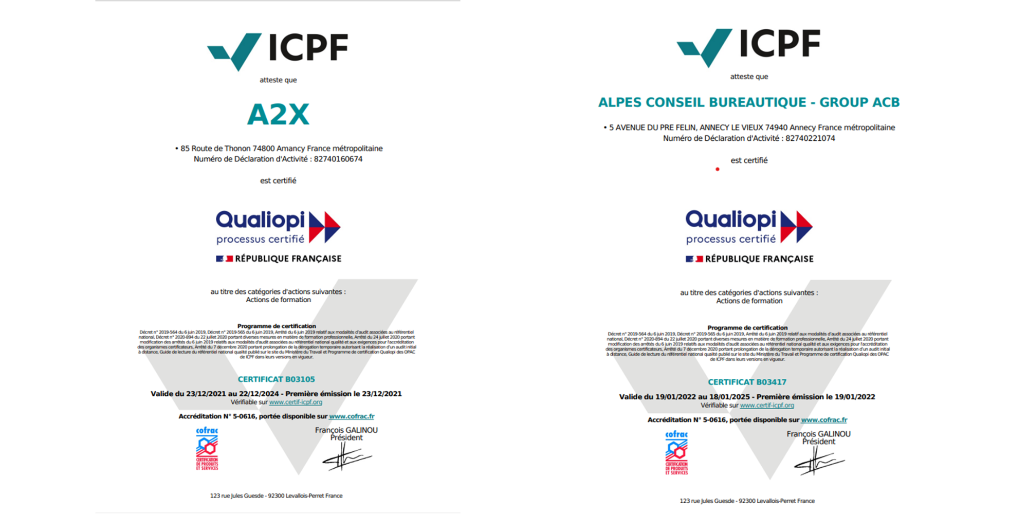 Certification qualiopi