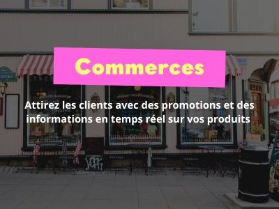 affichage dynamique dans les commerces